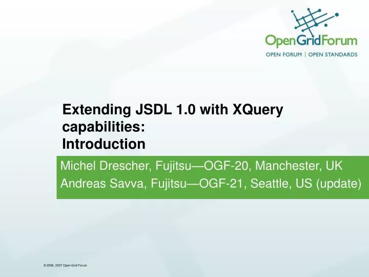 extending jsdl 1 0 with xquery capabilities introduction