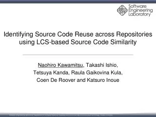 Identifying Source Code Reuse across Repositories using LCS-based Source Code Similarity