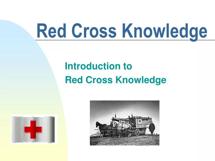 red cross knowledge