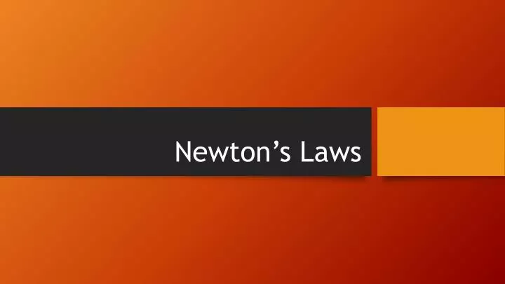 newton s laws