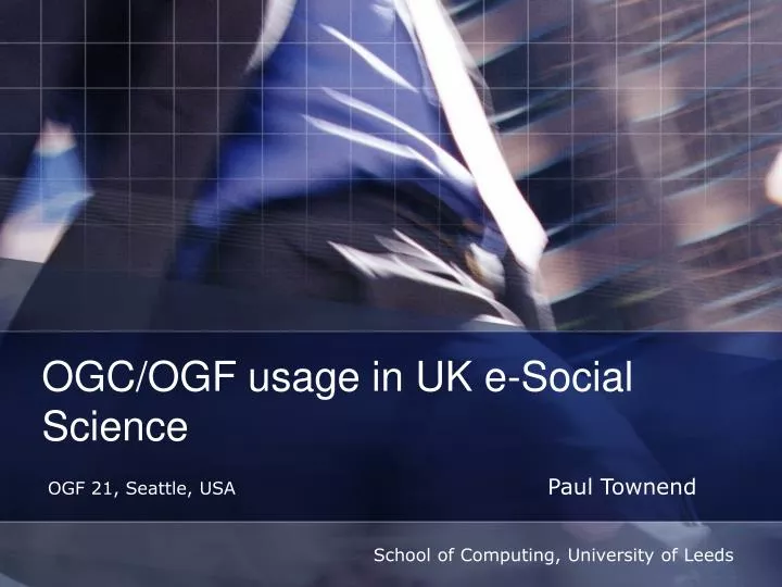 ogc ogf usage in uk e social science