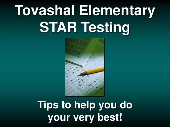 tovashal elementary star testing