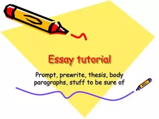 Essay tutorial