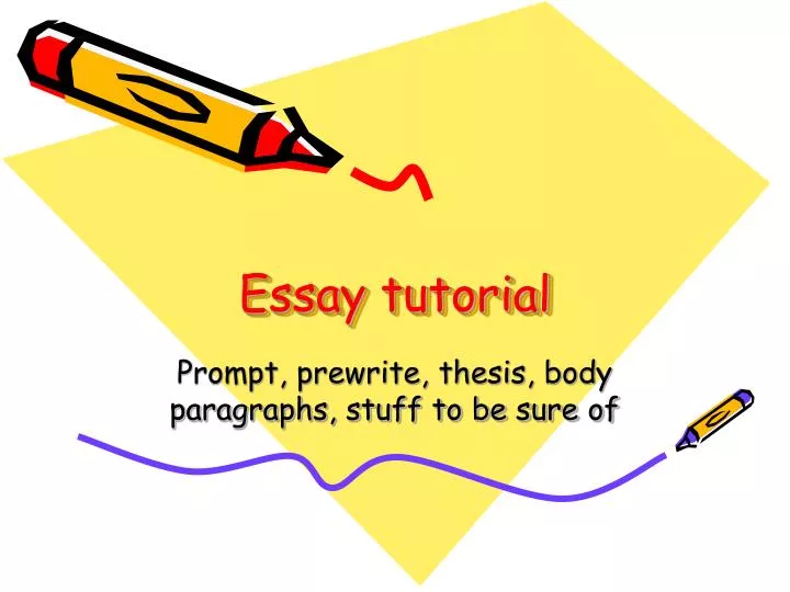 essay tutorial