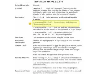 MA.912.G.5.1 : Apply the Pythagorean Theorem and its Converse.