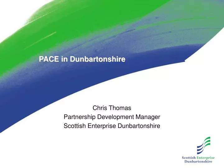chris thomas partnership development manager scottish enterprise dunbartonshire