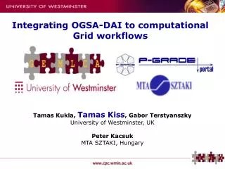 Integrating OGSA-DAI to computational Grid workflows