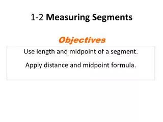 1-2 Measuring Segments