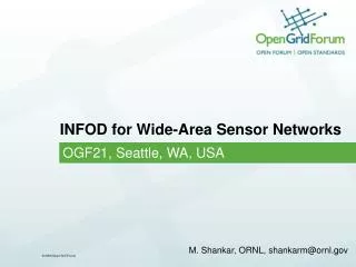 INFOD for Wide-Area Sensor Networks
