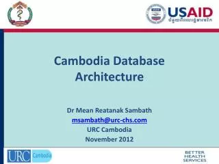 Cambodia Database Architecture