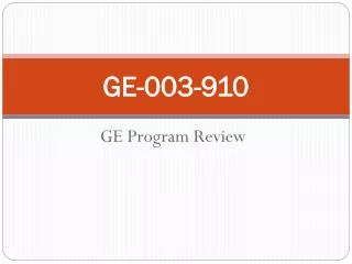 ge 003 910