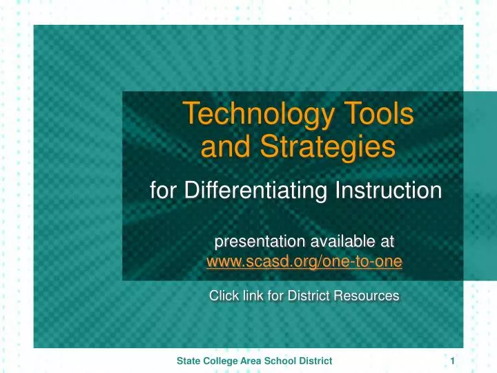technology tools and strategies