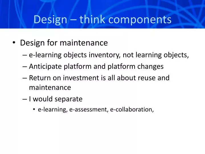 design t hink components