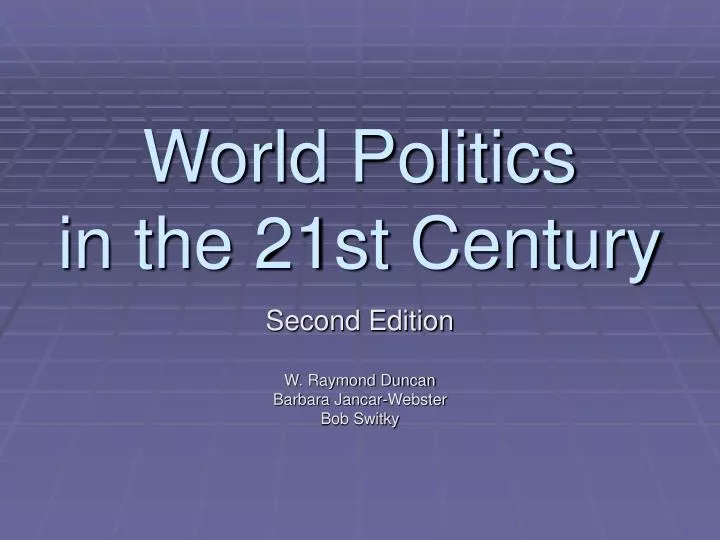 world politics in the 21st century