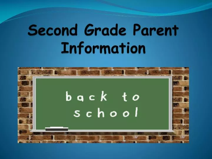 second grade parent information