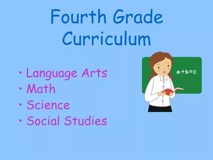 fourth grade curriculum