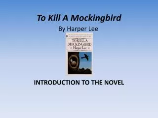 To Kill A Mockingbird