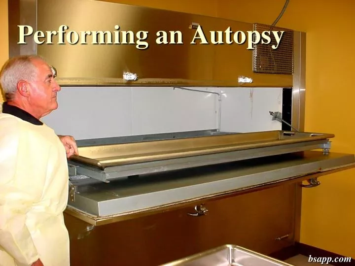 performing an autopsy