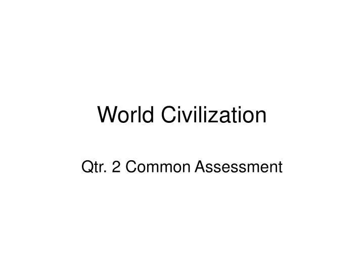 world civilization