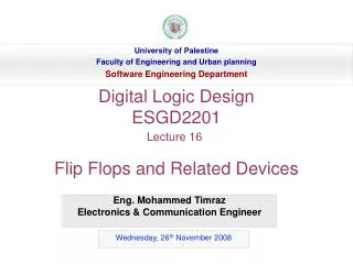 Eng. Mohammed Timraz Electronics &amp; Communication Engineer