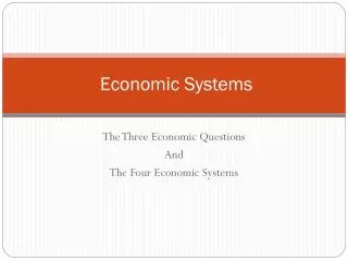 Economic Systems