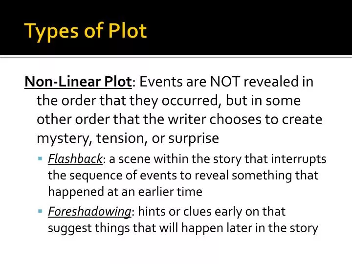 types of plot