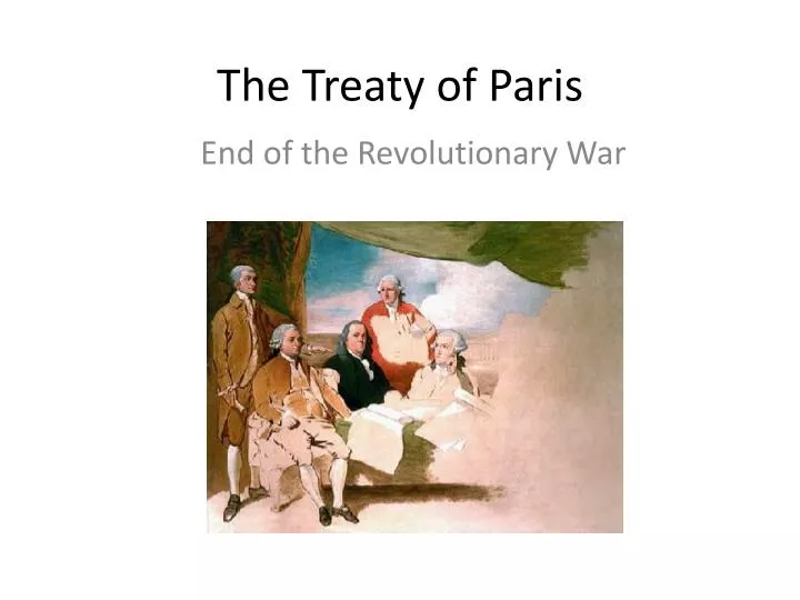 the treaty of paris