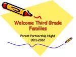 Welcome Third Grade Families - slide 1