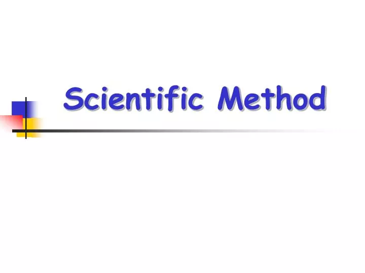 scientific method