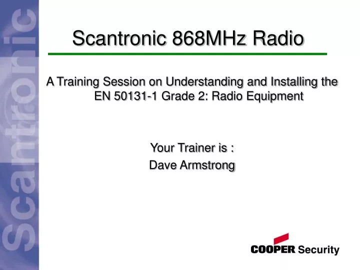 scantronic 868mhz radio