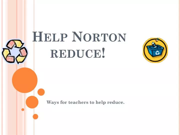 help norton reduce