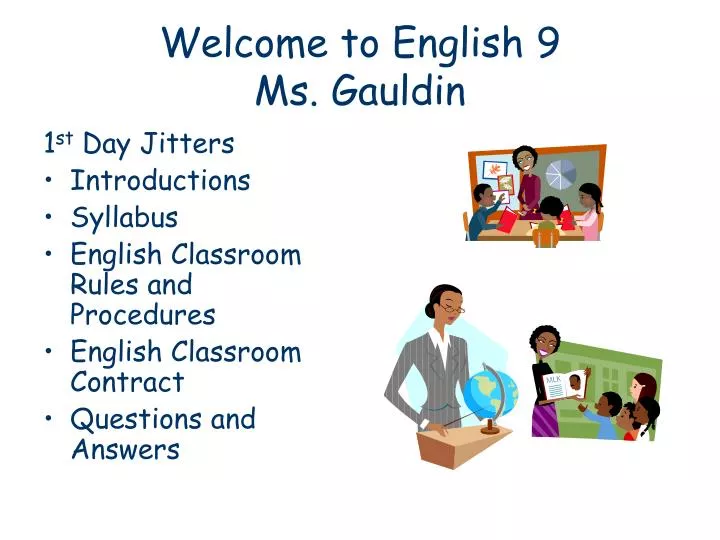 welcome to english 9 ms gauldin