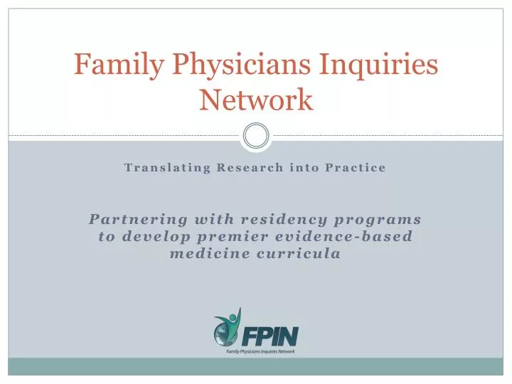 family physicians inquiries network