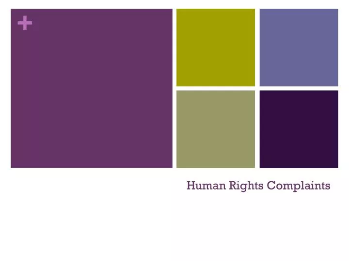 human rights complaints