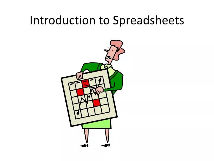 introduction to spreadsheets