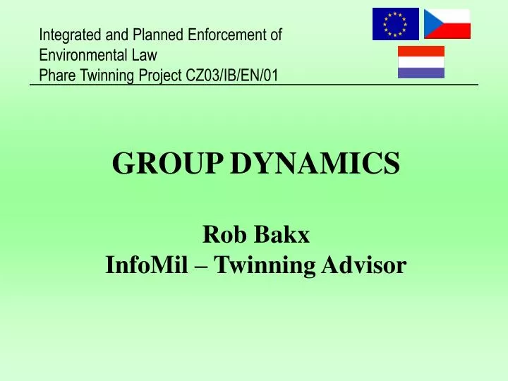 group dynamics rob bakx infomil twinning advisor