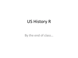 US History R