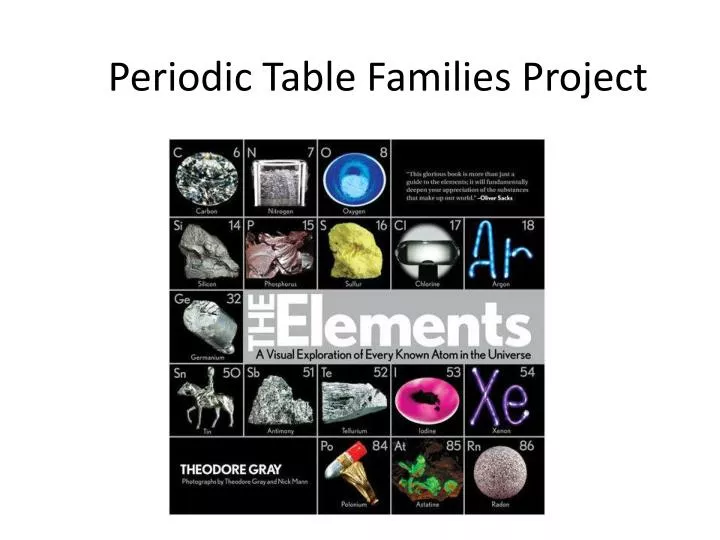 periodic table families project