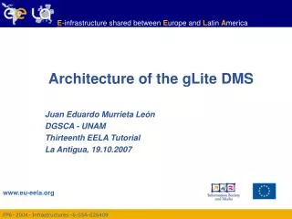 Architecture of the gLite DMS
