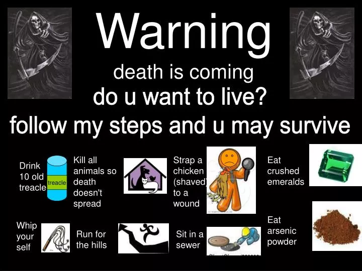 warning death is coming