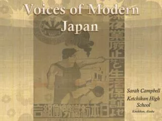 Voices of Modern Japan