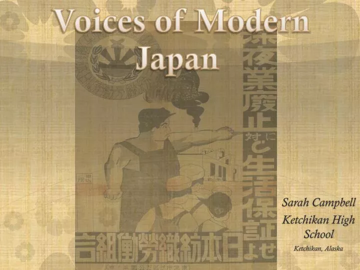 voices of modern japan