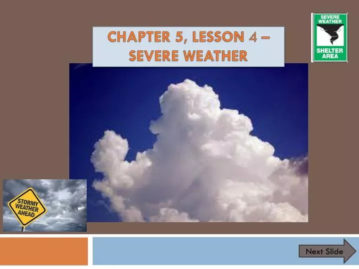 chapter 5 lesson 4 severe weather