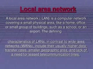 local area network