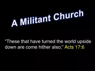 A Militant Church