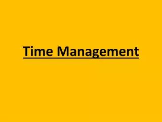 Time Management