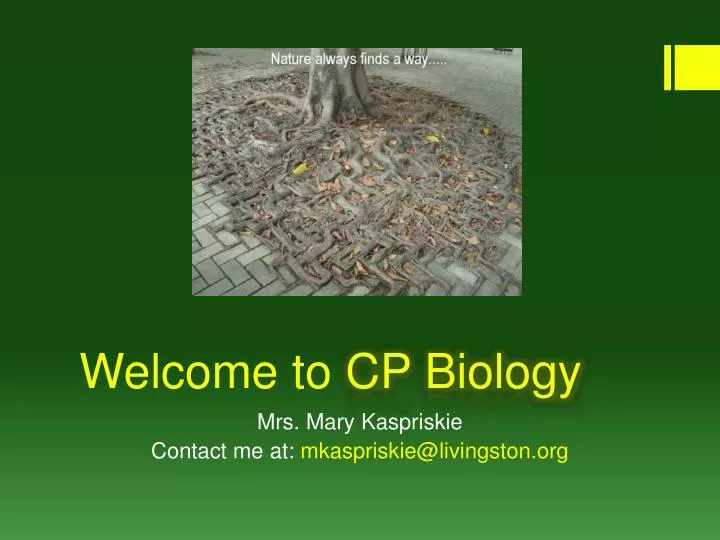 welcome to cp biology