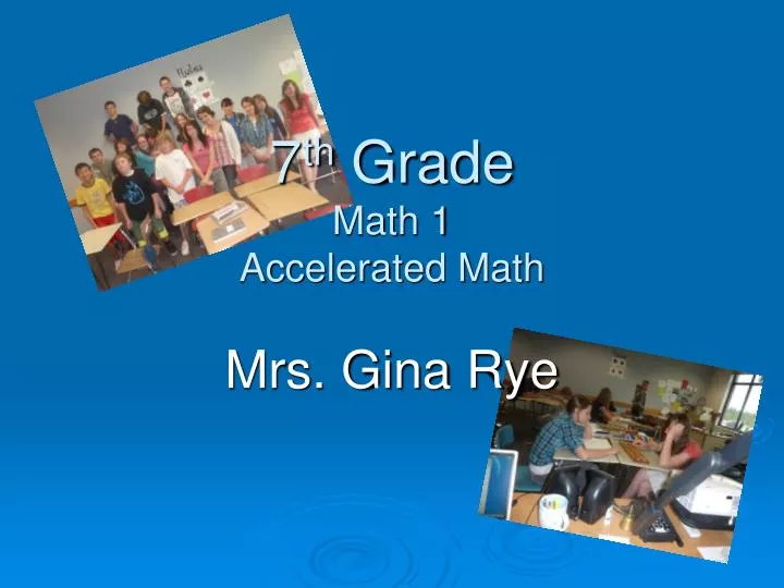 7 th grade math 1 accelerated math