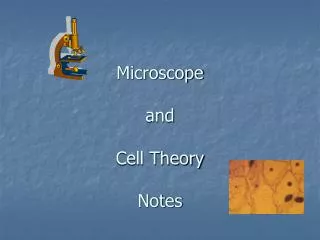Microscope and Cell Theory Notes