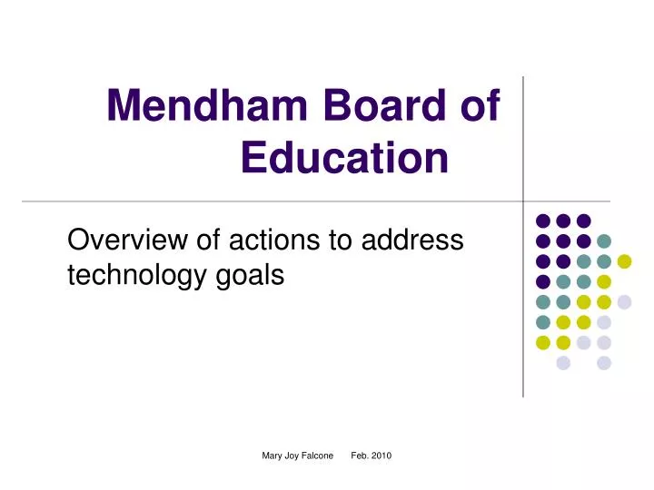 mendham board of education